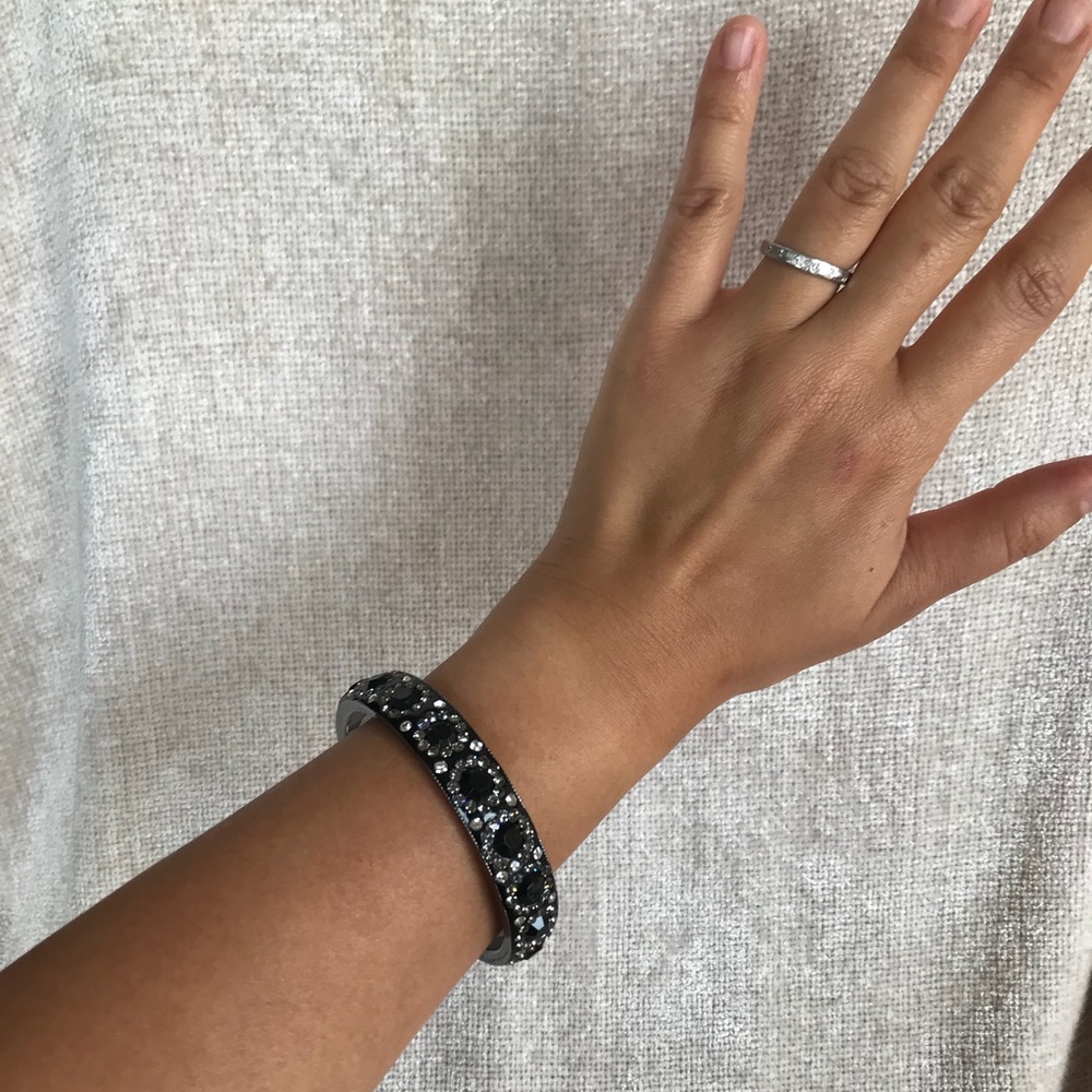 Black Crystal Bangle